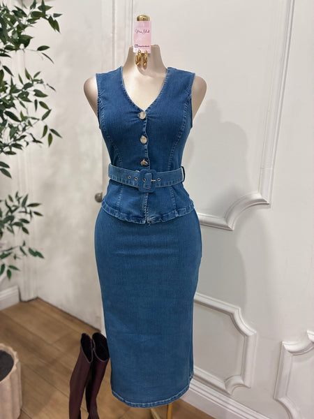 DENIM DARLING DRESS