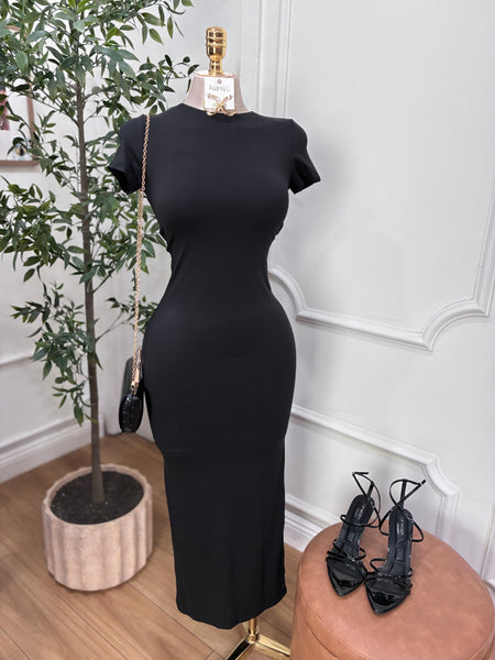 SCULPTED PERFECTION MIDI DRESS