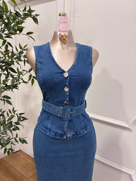 DENIM DARLING DRESS