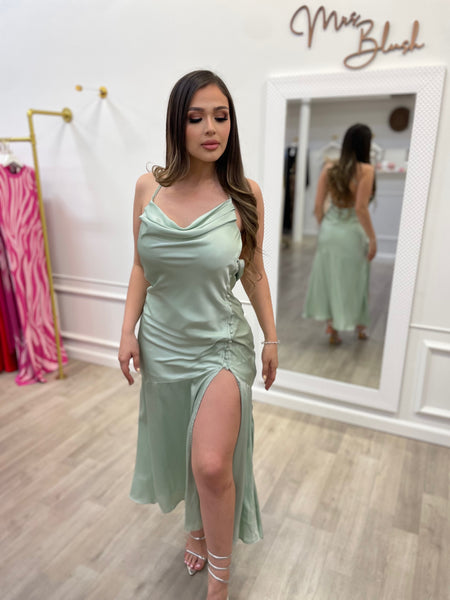 EMERIE SATIN DRESS