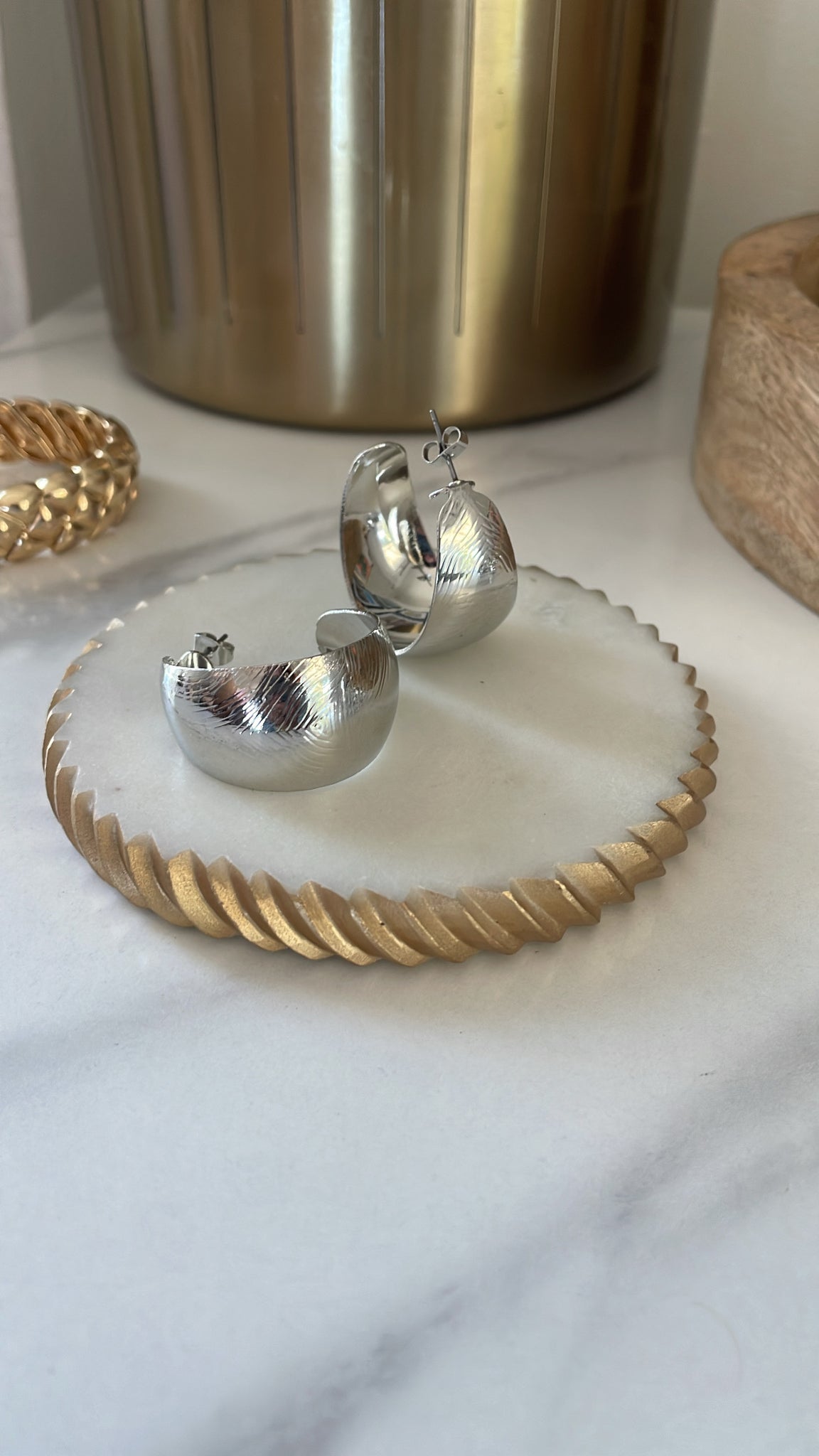 PAULETTE EARRINGS- SILVER