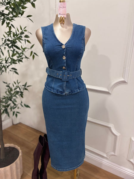 DENIM DARLING DRESS