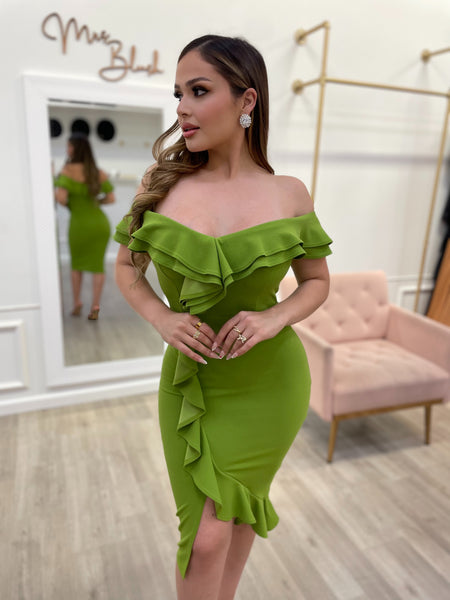 AMELIA MIDI- GREEN