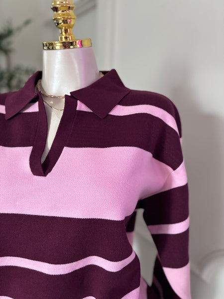 The Luxe Rugby Knit Sweater