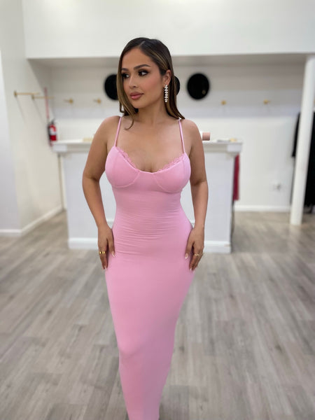THE ARI DRESS-PINK