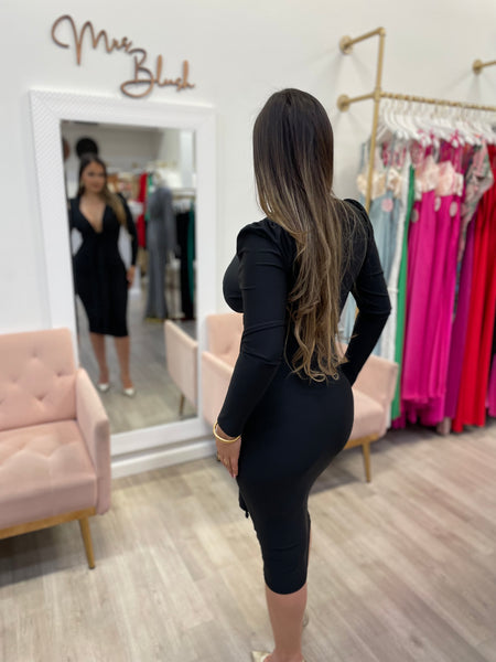 DESIREE MIDI- BLACK