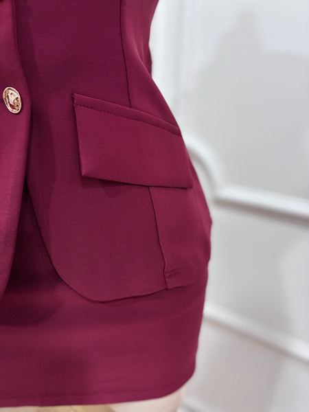 VALENCIA SET- BURGUNDY