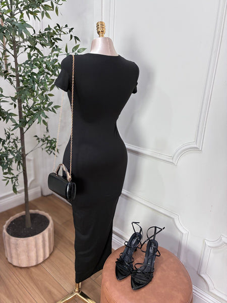 SCULPTED PERFECTION MIDI DRESS