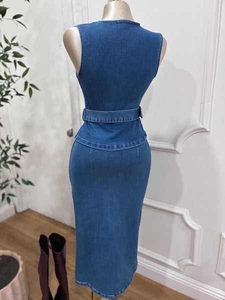 DENIM DARLING DRESS