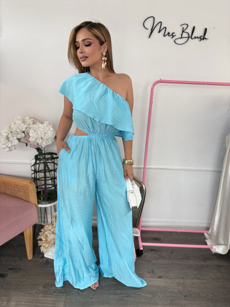 AZURE BREEZE JUMPSUIT- BABY BLUE