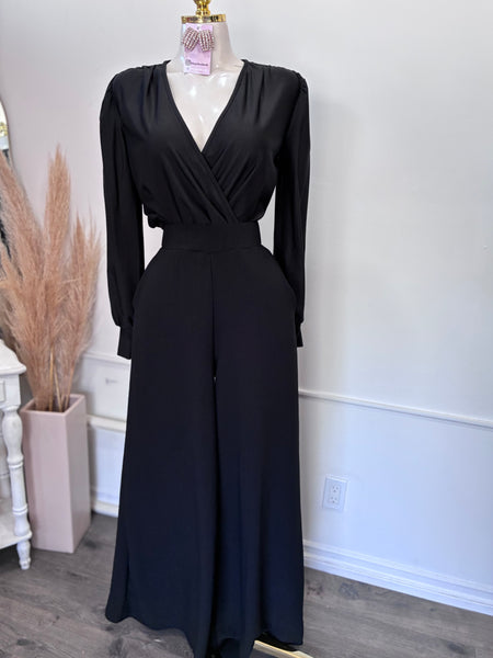 DRAPED V NECK TOP