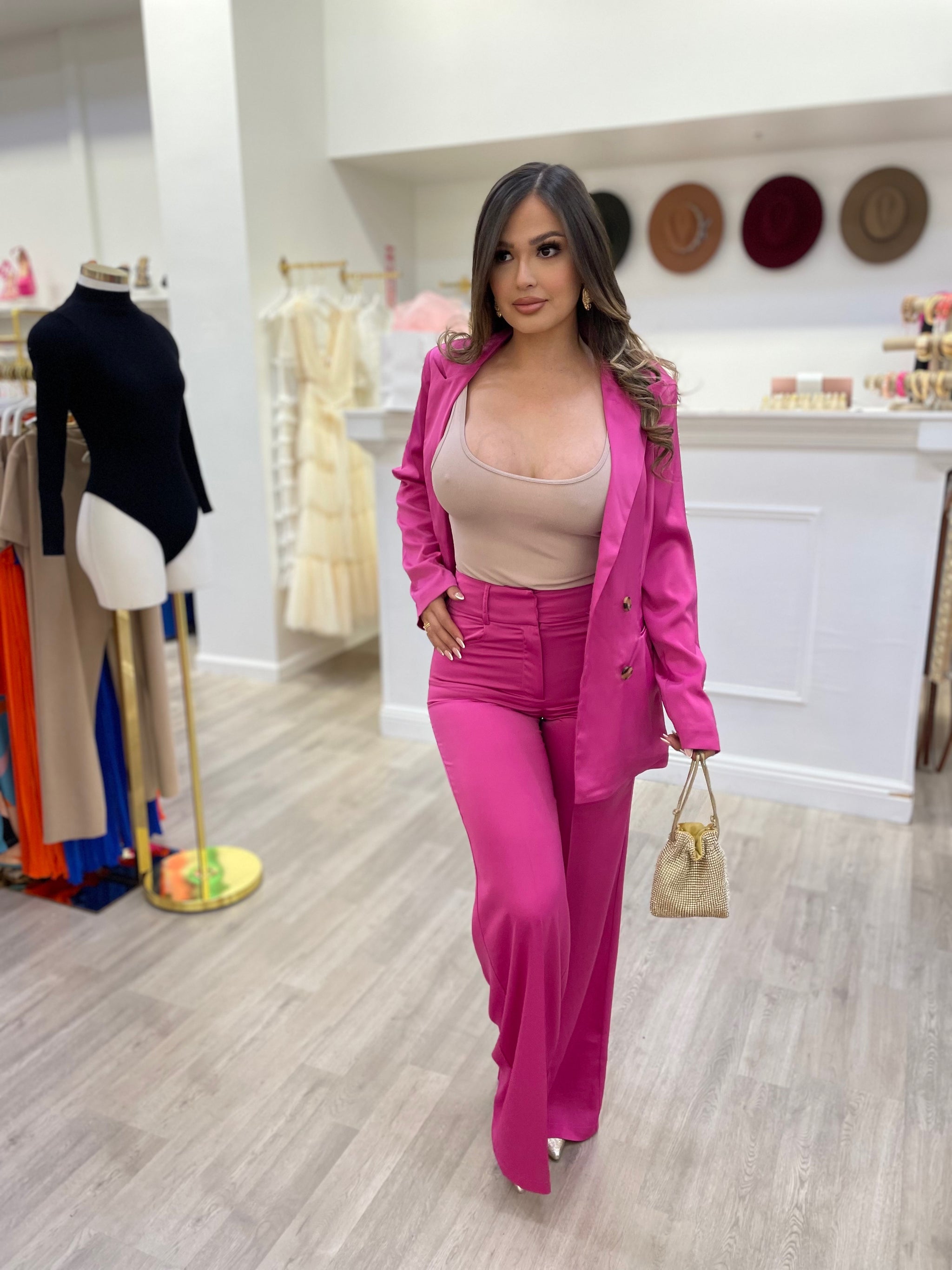 DENITZA DRESS PANTS-PINK – Mrs. Blush
