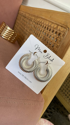 EVAH EARRINGS- SILVER