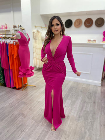 AMARI COUTURE DRESS-PINK