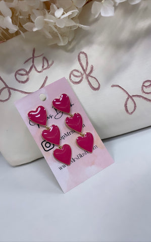 CANDY EARRINGS- FUCHSIA