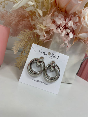GISELLAH SILVER EARRINGS