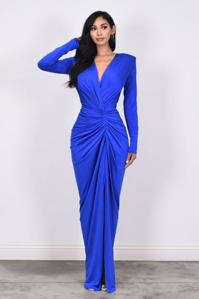 ELIZA COUTURE DRESS- ROYAL