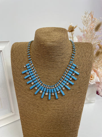 Out of my online element blue necklace