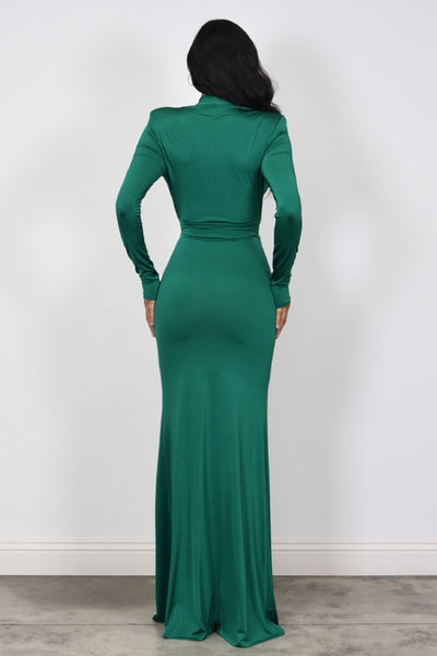 JAQUI COUTURE DRESS- GREEN