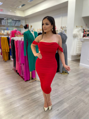 CHARLOTTE MIDI- RED