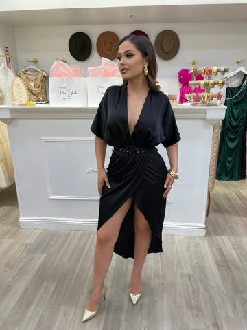 BELINDA SATIN MIDI
