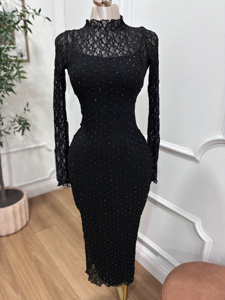 BELLA LACE MIDI DRESS