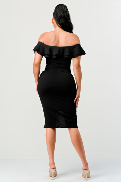 AMELIA MIDI- BLACK