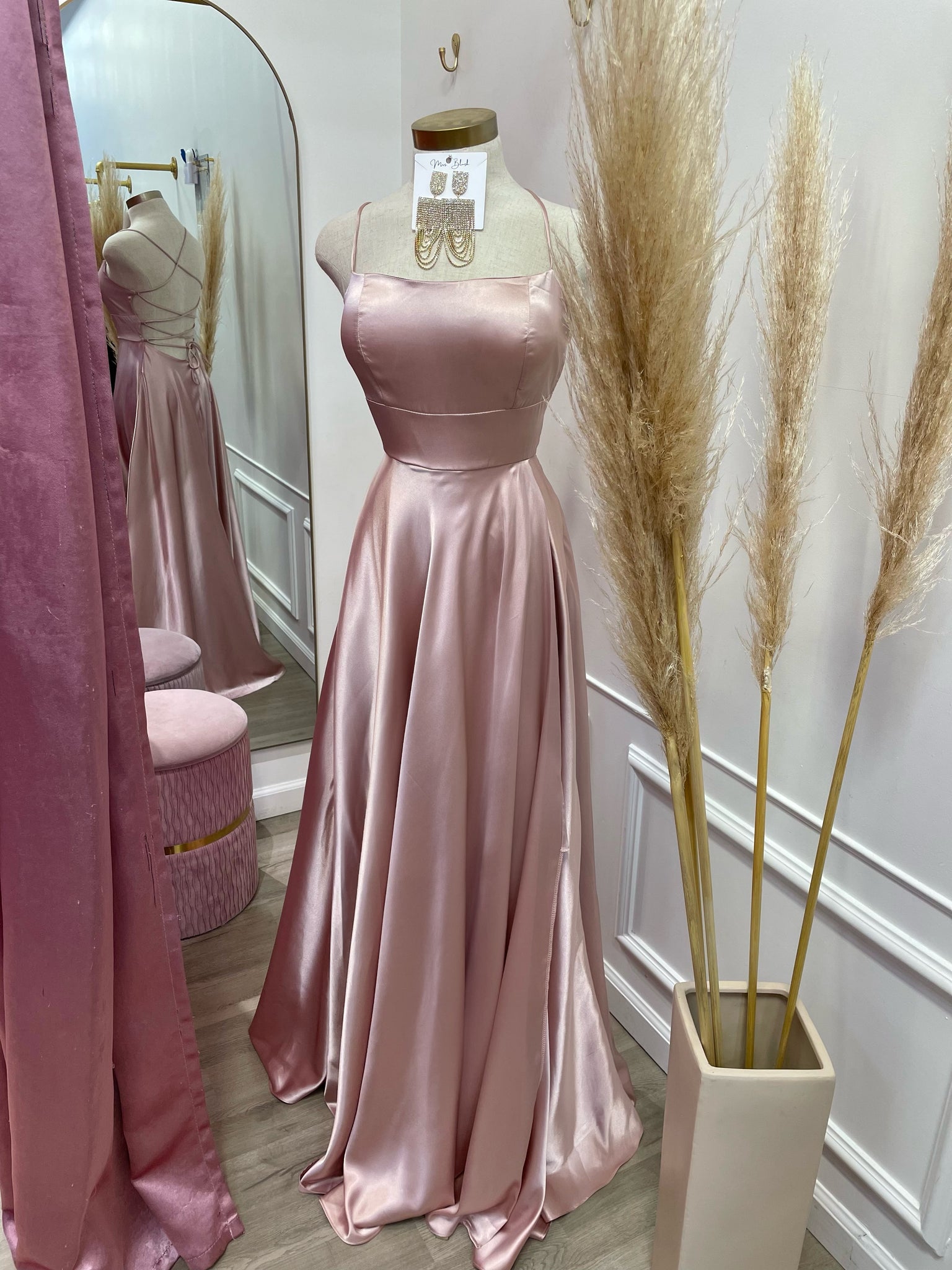 ELLAH COUTURE DRESS- PALE PINK