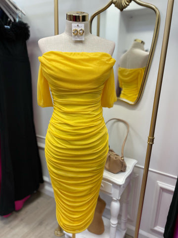 CHARLOTTE MIDI- YELLOW