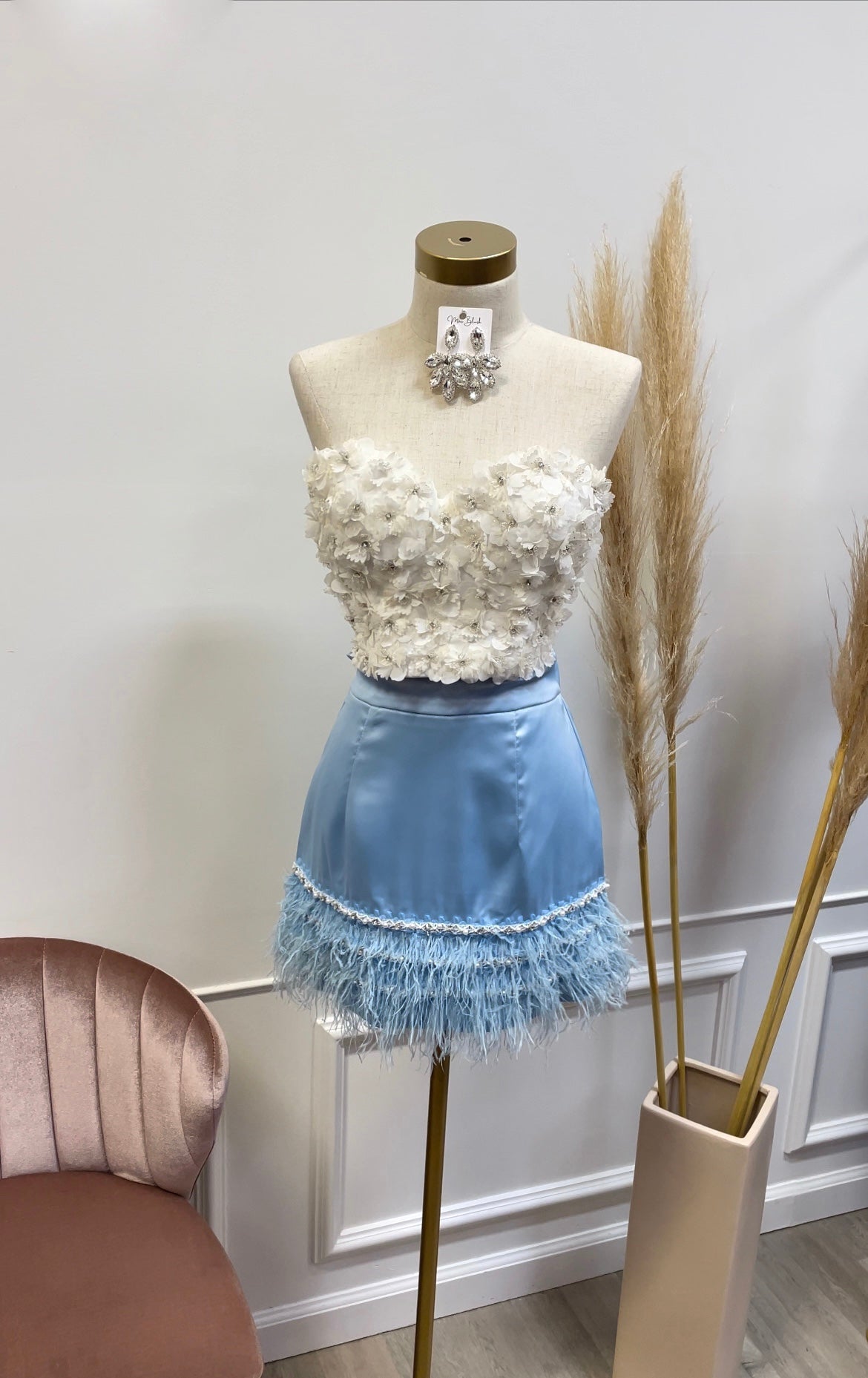 ARLI SILK MINI-BABY BLUE