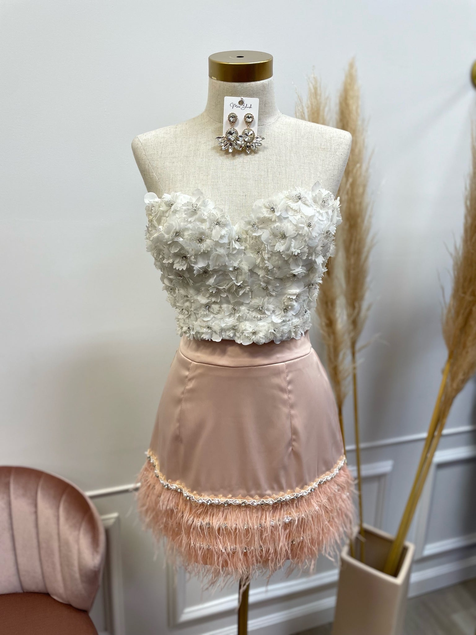 ARLI SILK MINI-PALE PINK