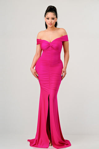 KAILEY COUTURE DRESS-PINK