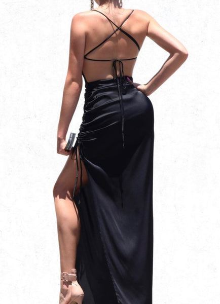 NICHOLE SATIN MAXI