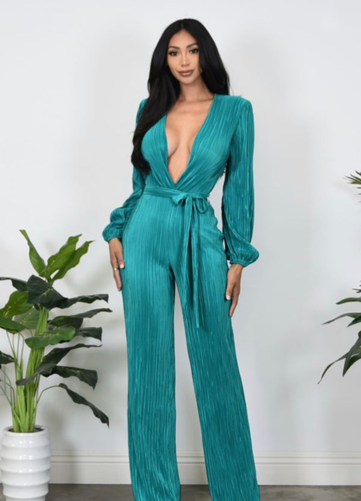 BREANNAH JUMPSUIT- JADE