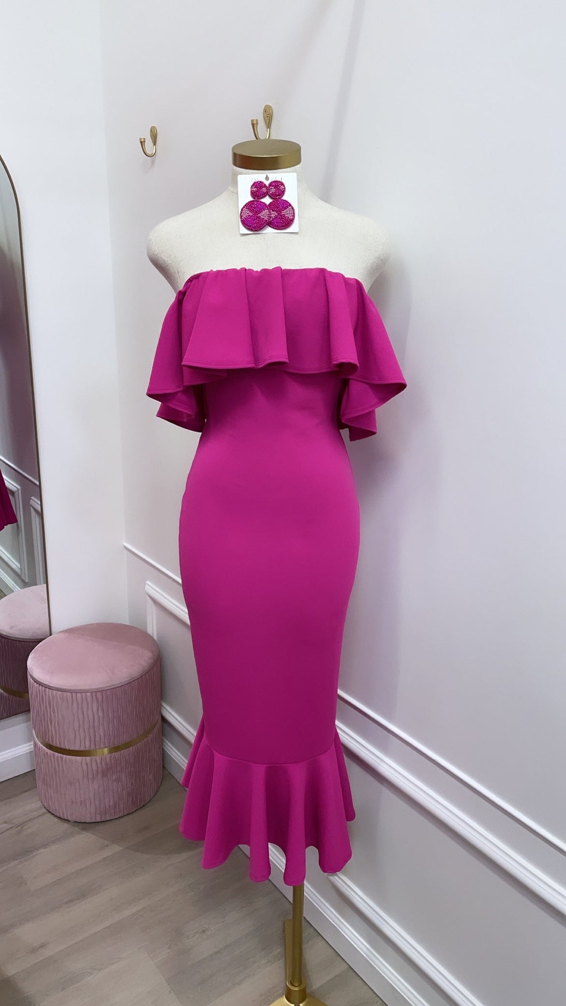 DANIA MIDI- FUCHSIA