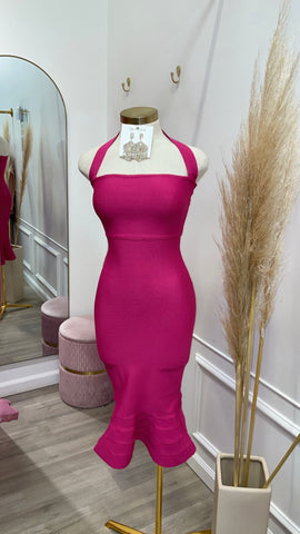 EMILIA BANDAGE- FUCHSIA