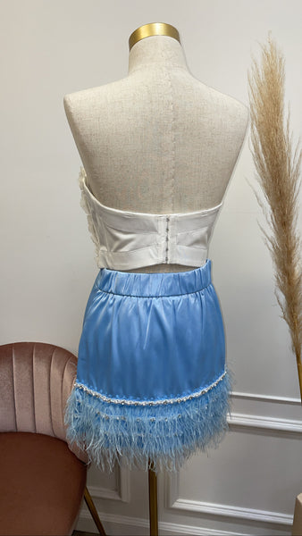 ARLI SILK MINI-BABY BLUE