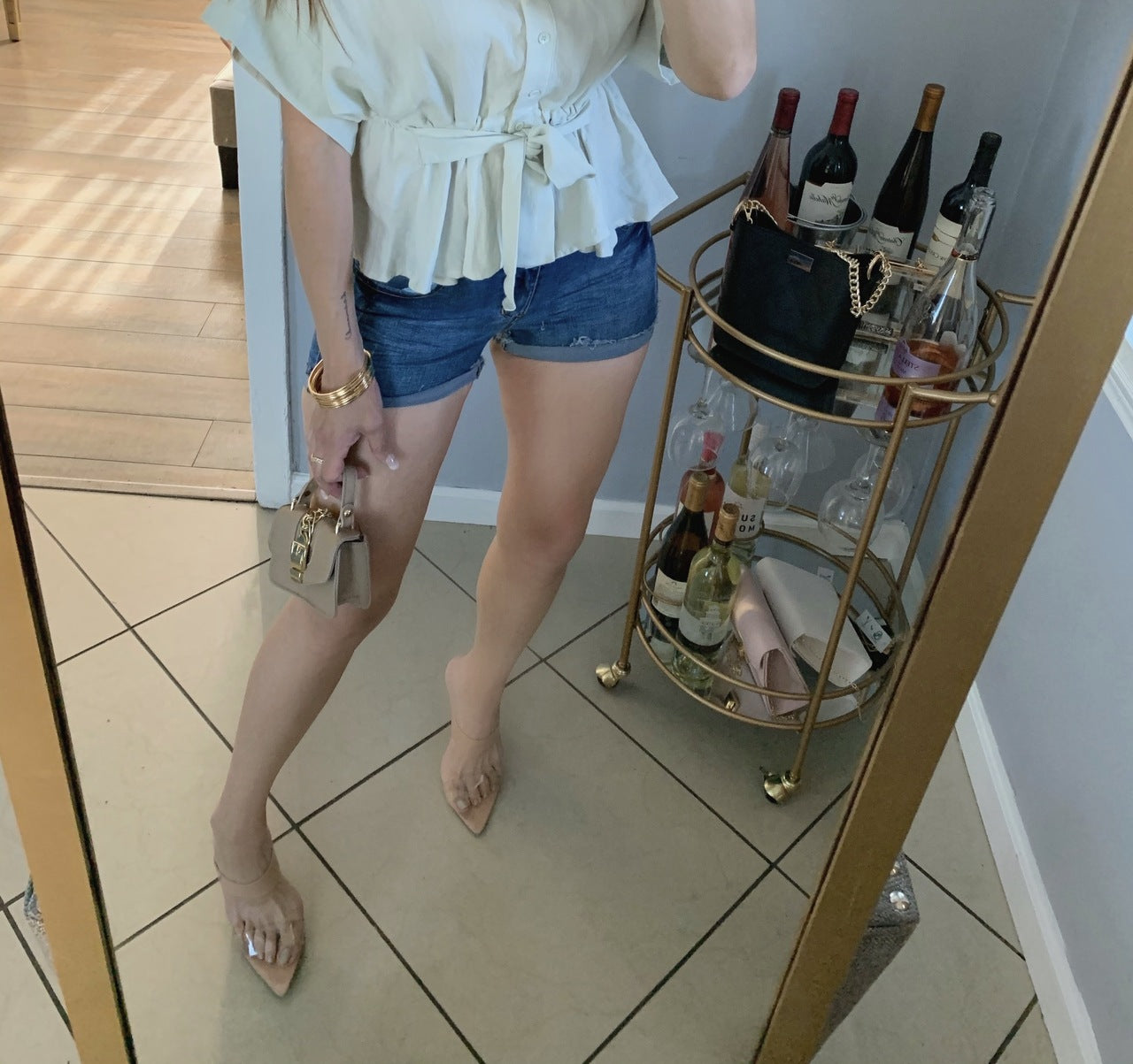 SAHARA DENIM SHORTS