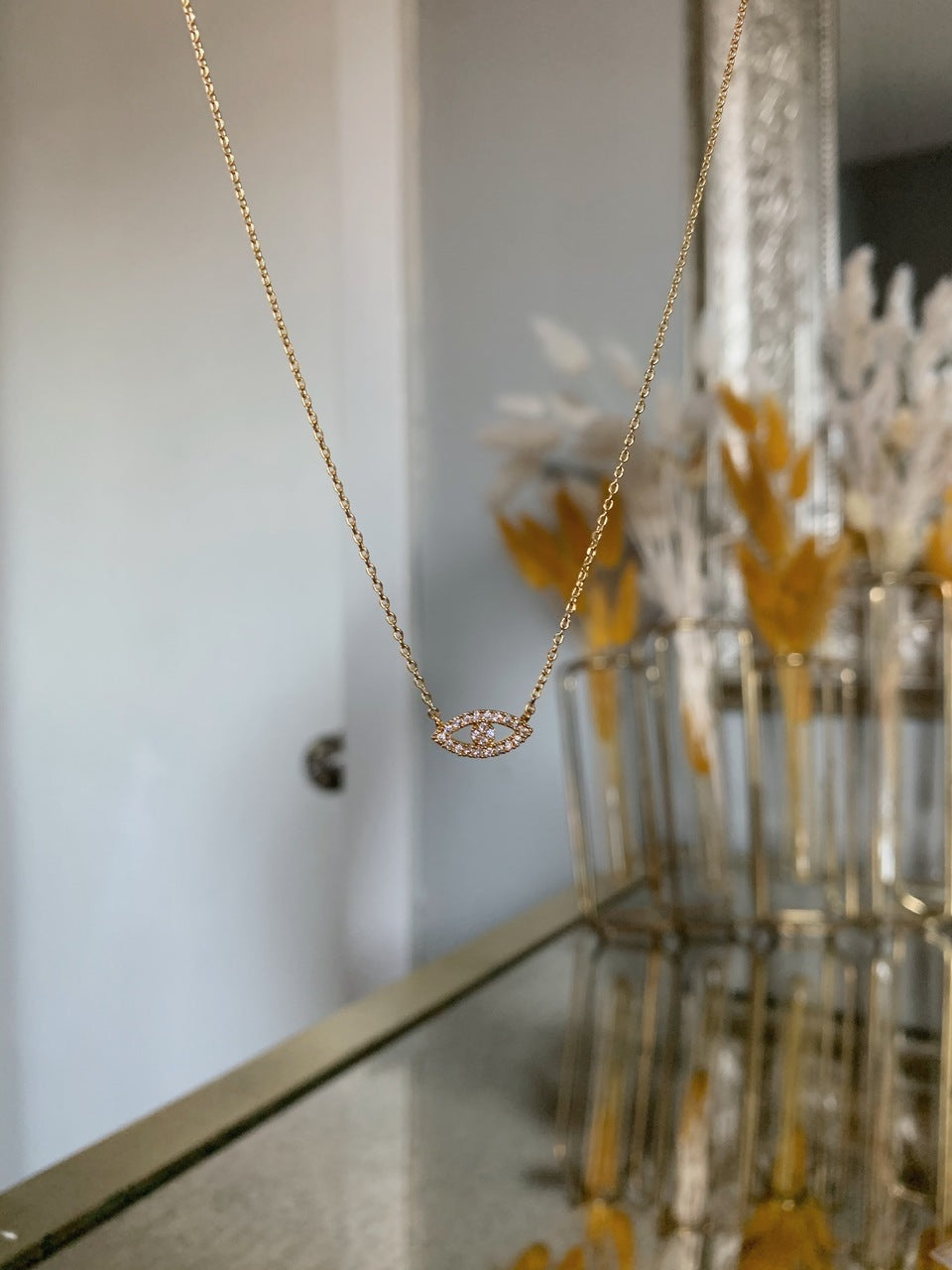 'VIBES' NECKLACE 18k gold dipped