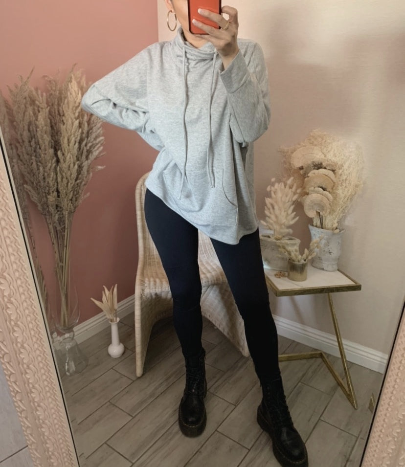VICKY SWEATSHIRT -Heather Gray