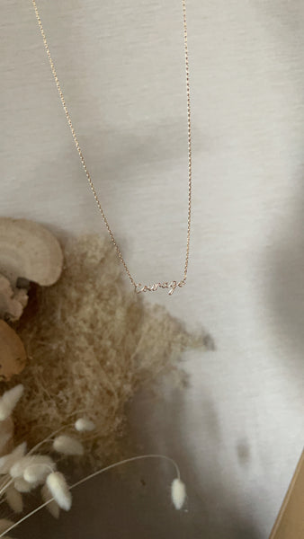 'COURAGE' NECKLACE 18k gold dipped