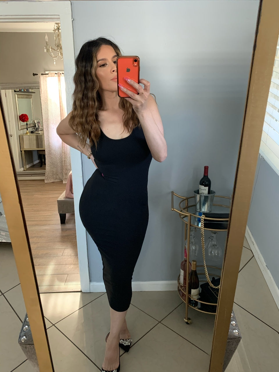 MELANIE MIDI (black)