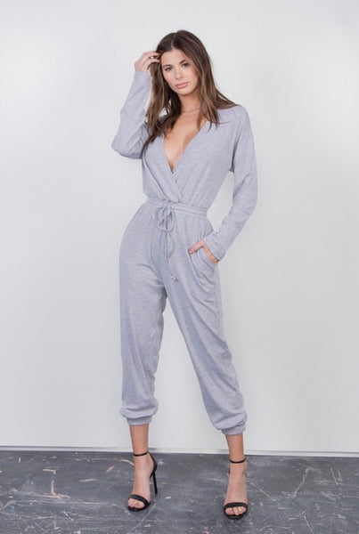 MELVA JUMPSUIT (HEATHER GRAY)