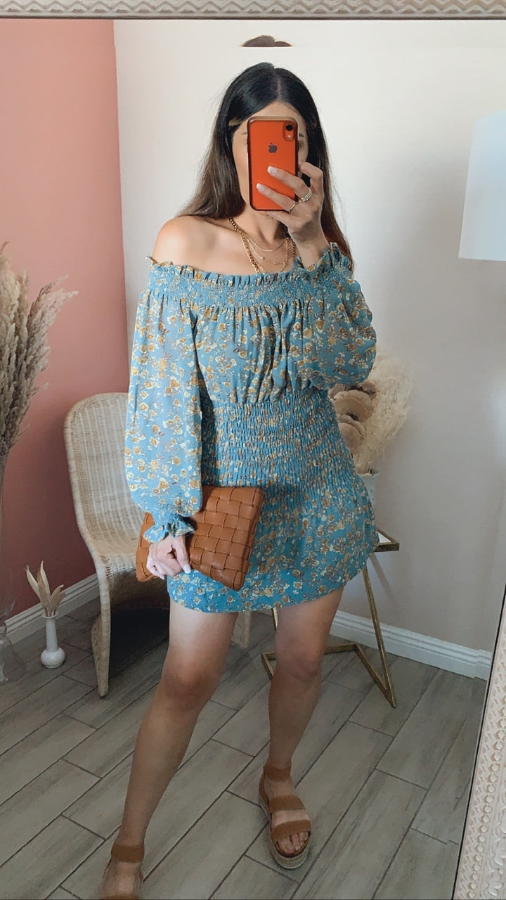 MOLLY SMOCKED FLORAL DRESS