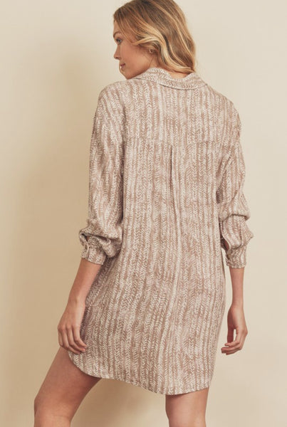 AMY BUTTON DOWN SHIRT DRESS