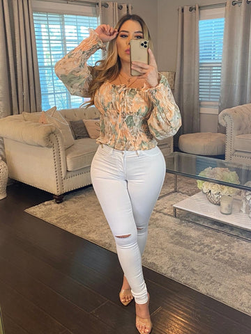 LIZA JEANS- WHITE