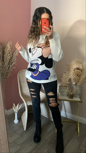 MINNIE KNIT SWEATER- Natural