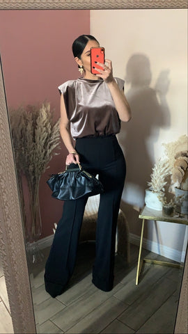 LORY TAILORED TROUSERS- Black