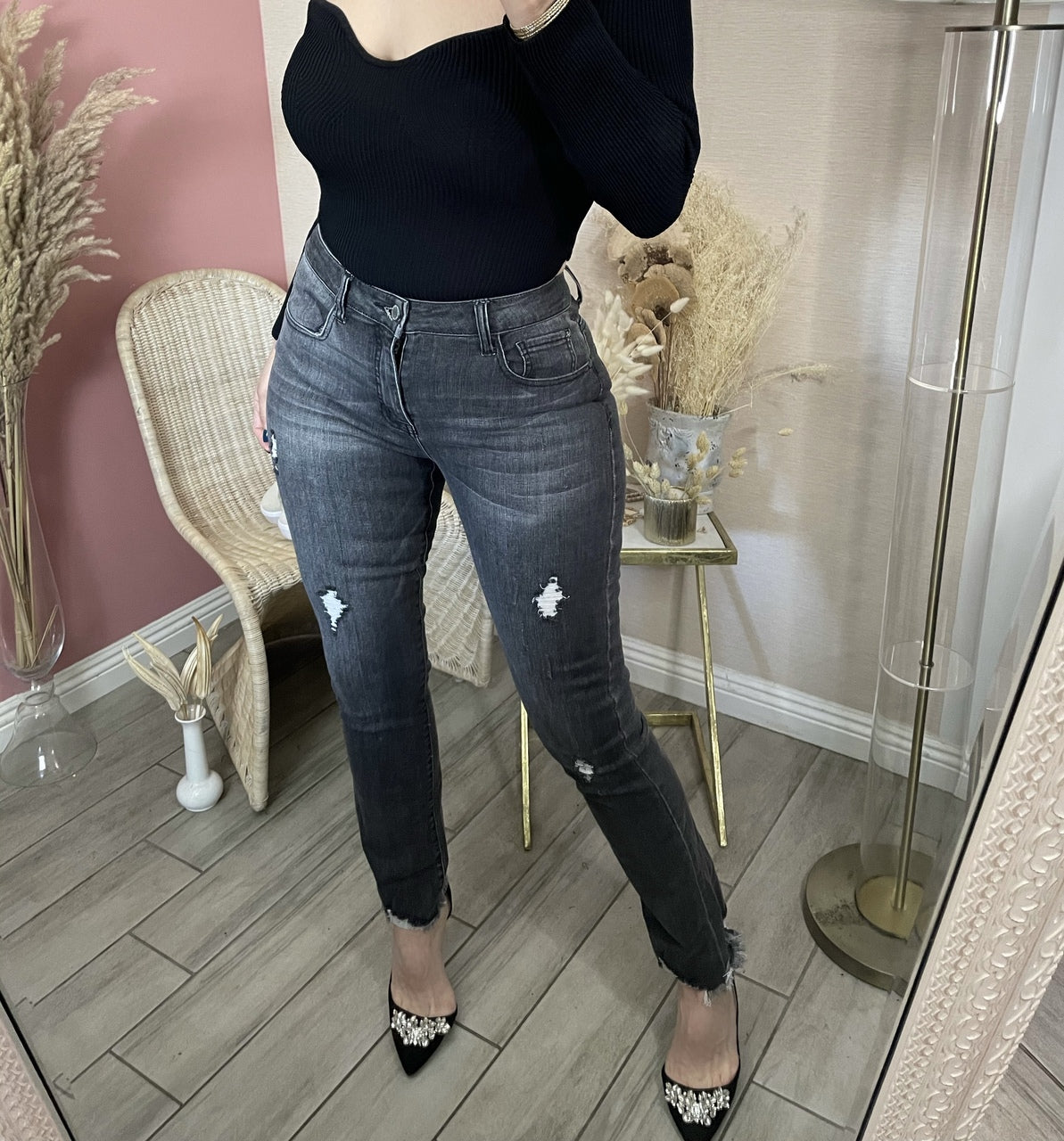 EMMA JEANS- GRAY WASH