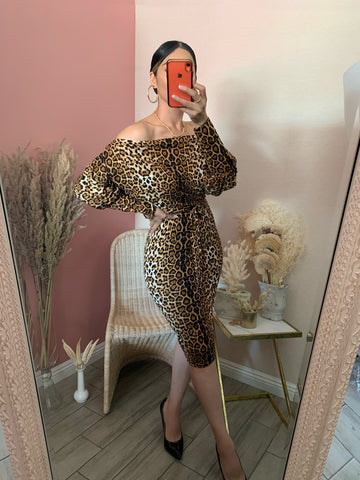 BELLA LEOPARD MIDI